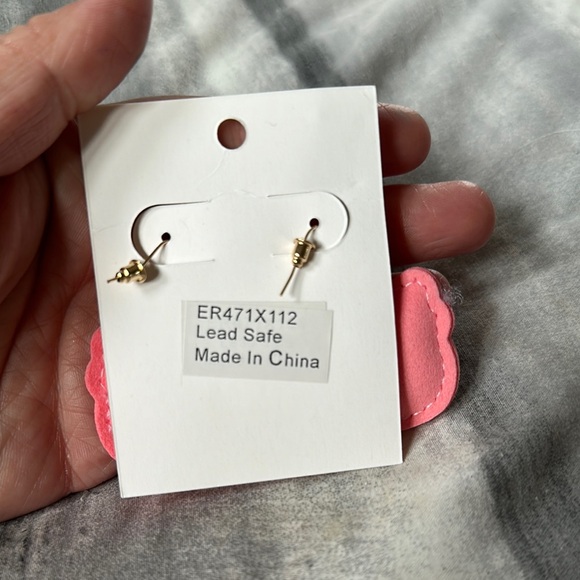 Hello Kitty Pink Rhinestone Earrings - Picture 4 of 5
